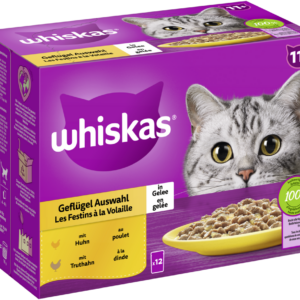 Whiskas 11+ Geflügel  Auswahl Gelee 12x85gP