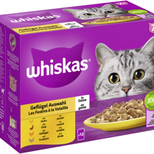 Whiskas 7+ Geflügel Auswahl Gelee 12x85gP