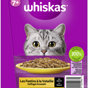 Whiskas 7+ Geflügel Auswahl Sauce 24x85gP