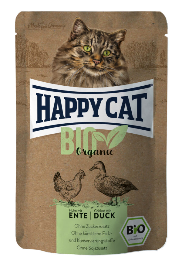HappyCat Bio Huhn+Ente 85gP