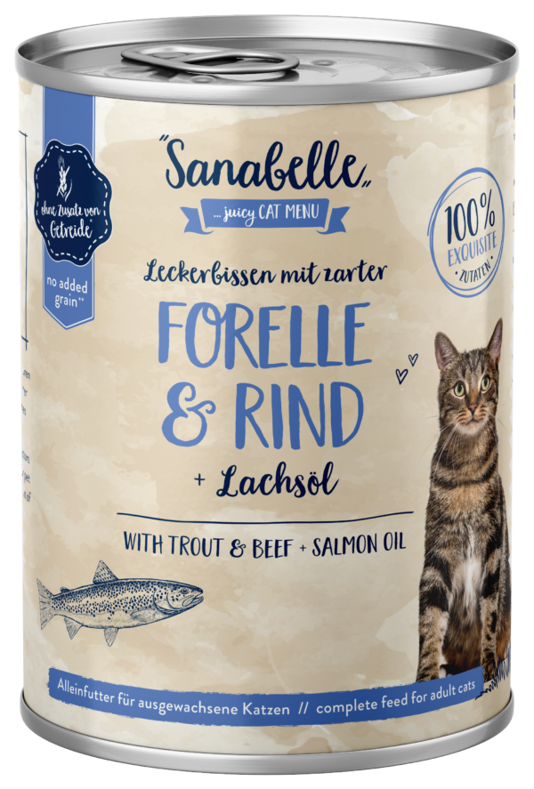 Sanabelle Forelle+Rind 400gD