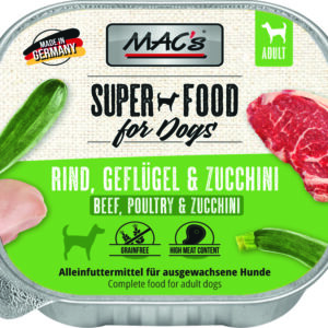 MAC's DOG Rind, Geflügel & Zucchini 150g