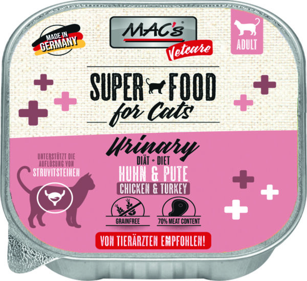 Macs Cat VetC.Urin.Huhn+Pu 100gS