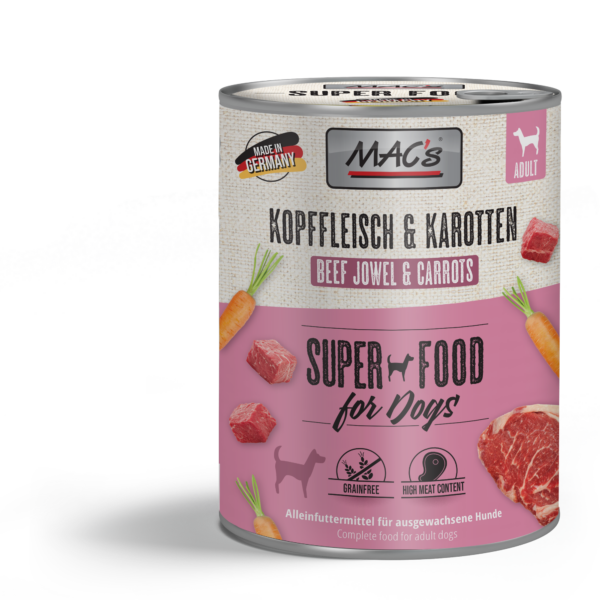 MAC's DOG Kopffleisch & Karotten 800g