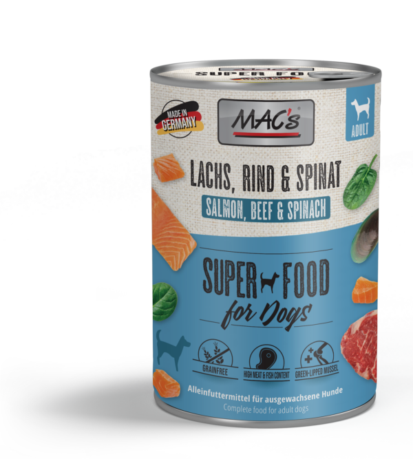 MAC's DOG Lachs & Spinat 400g