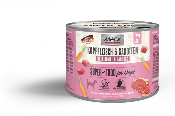 MAC's DOG Kopffleisch & Karotten 200g
