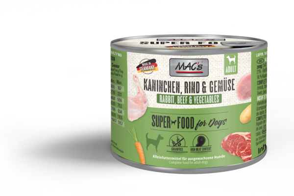 MAC's DOG Kaninchen & Gemüse 200g
