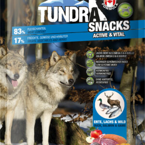 Tundra Dog Snack Active & Vital Ente, Lachs & Hirsch  100g