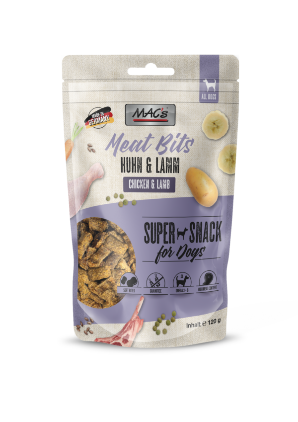 MAC´s DOG Meat Bits Huhn & Lamm 120g