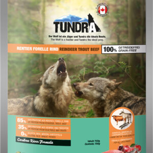 Tundra Dog Rentier, Forelle & Rind 750g