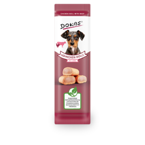 Dokas Dog Hühn-Rolle m Rind 10g