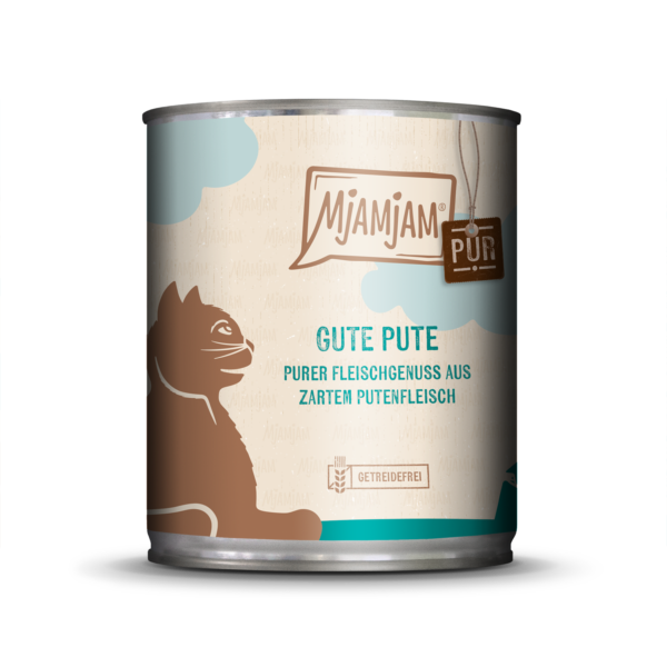 MjAMjAM Katze Pute pur 800gD