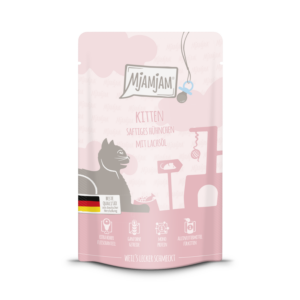 MjAMjAM Kitten Huhn+Lachsöl 125gP
