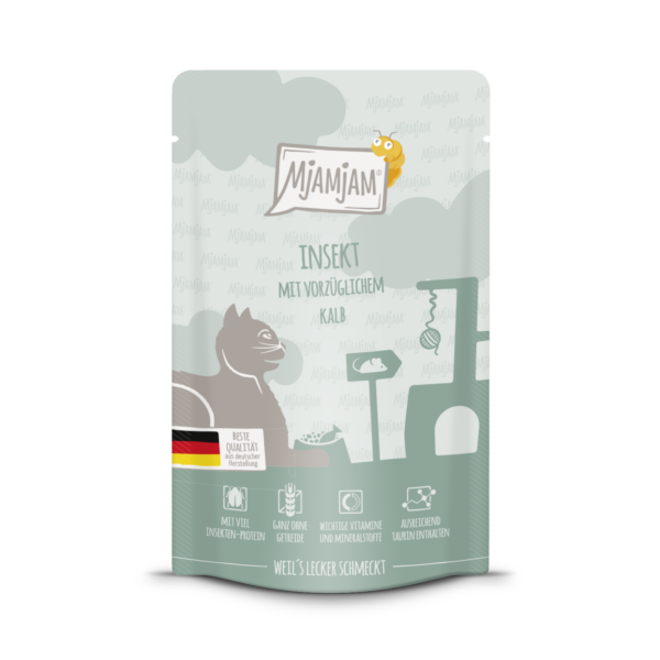 MjAMjAM Katze Insek+Kalb 125gP