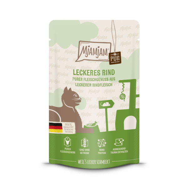 MjAMjAM Katze Rind pur 125gP