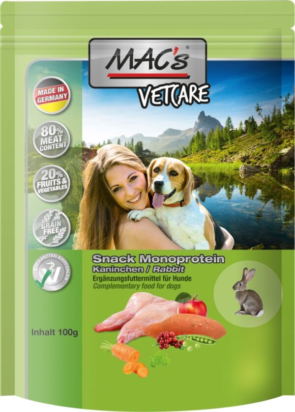MAC´s DOG Mono Snack Kaninchen 100g