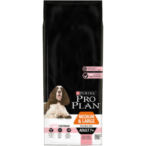 ProPlan Dog Medium Large Adult 7+ Sensitive Skin Lachs 14kg