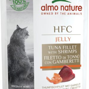 Almo Nature Cat Cl.Jelly Thun+Gar. 55gP