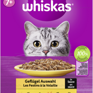 Whiskas 7+ Geflügel Auswahl Sauce 12x85gP