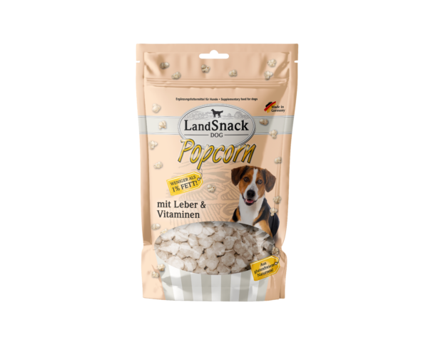 LandSnack Dog Popcorn Leber und Vitaminen 100g