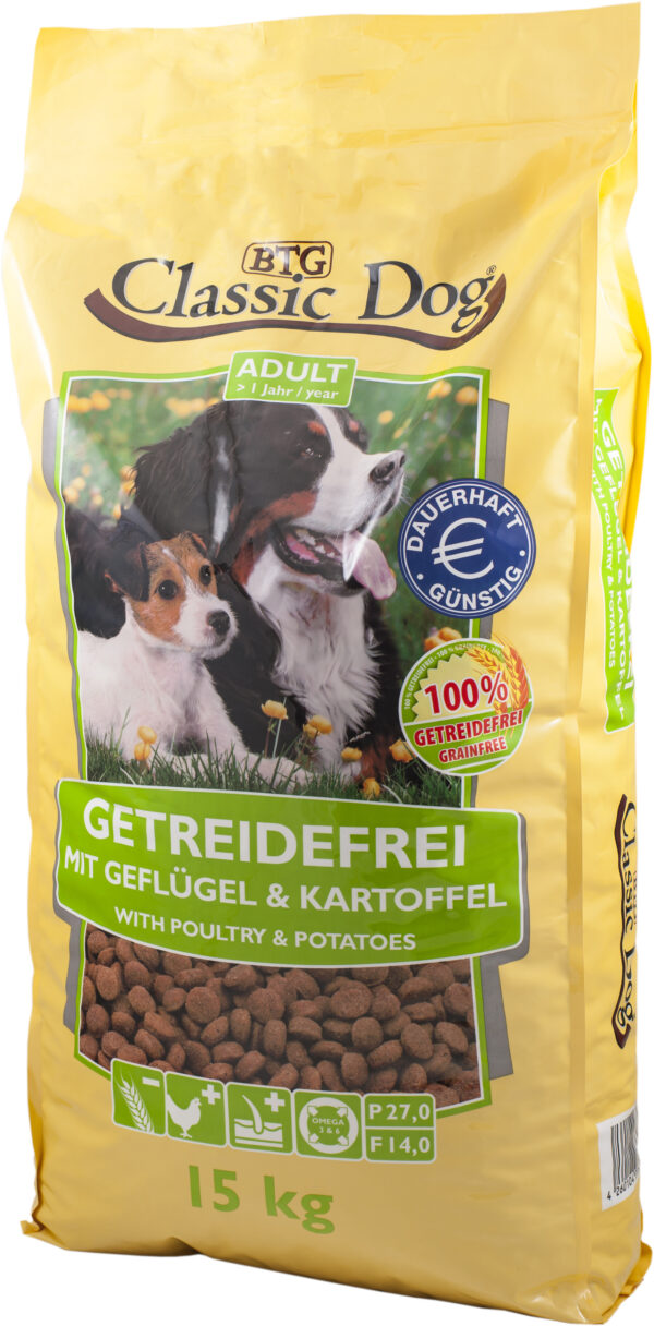 Classic Dog  getrfrei Geflügel+Kart 15kg