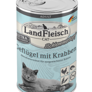 Landfleisch Cat Topf Geflügel+Krabb.400gD