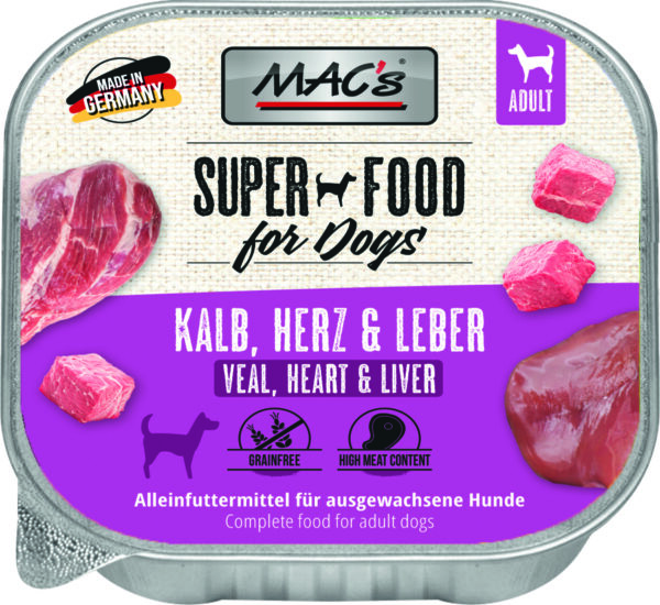 MAC's DOG Kalb, Herz & Leber 150g