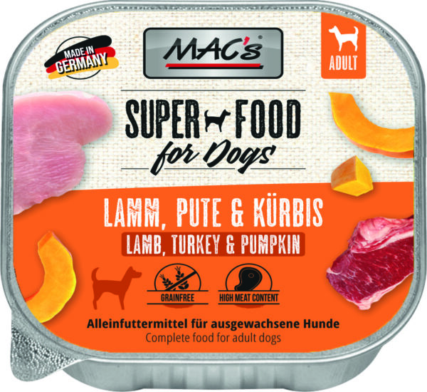 MAC's DOG Lamm, Pute & Kürbis 150g