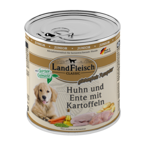 LandFleisch Dog Classic Junior Huhn,Ente+Kart 800gD