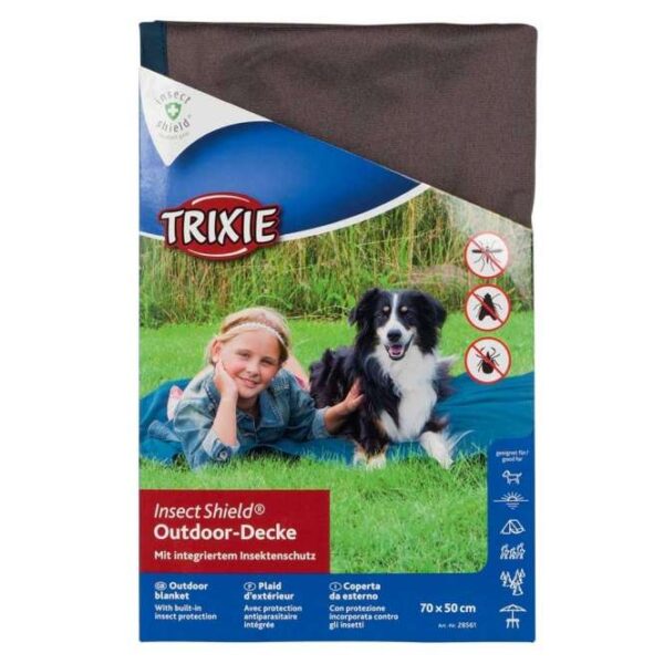 Trixie Insect Shield® Outdoor-Decke - Taupe - 100 x 70 cm – Bild 4