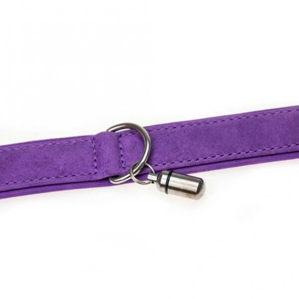 Karlie Halsband Buffalo aus Kalbsleder - Lila - 24 cm/10 mm – Bild 3