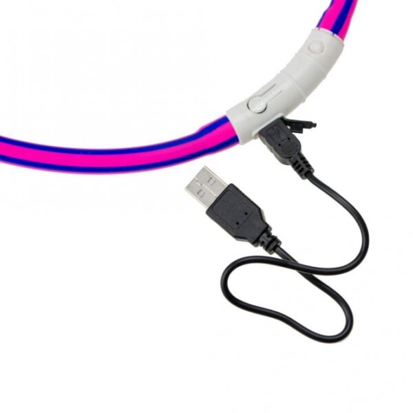 Karlie Visio Light LED-Leuchtschlauch mit USB - Gestreift - rot-weiß – Bild 5